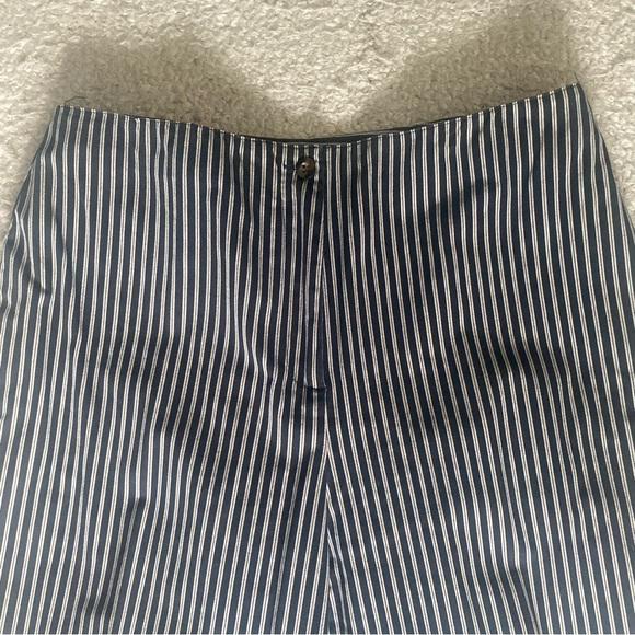 Charter Club Ankle Pants ~Black & Tan Stripped ~Size 10 ~High Waisted ~Classic - Picture 2 of 12